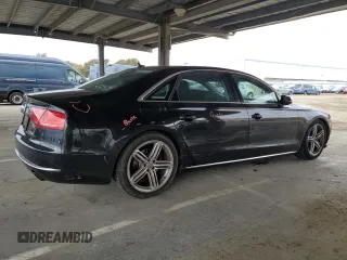 2013 Audi A8 L 3.0L with VIN WAURGAFD7DN004393, listed as a Copart auction lot 48186015 with 98,174 mi miles and Salvage Title. Bid and sale history available at carsss.com. Image 3.