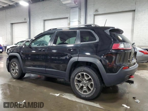 2020 Jeep Cherokee Trailhawk with VIN 1C4PJMBX2LD638678, listed as a Copart auction lot 52197785 with 103,724 mi miles and Salvage title. Bid and sale history available at DreamBid. Image 2.