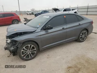 2023 Volkswagen Jetta Sport with VIN 3VWBM7BU8PM051059, listed as a Copart auction lot 43822425 with 28,403 mi miles and Salvage title. Bid and sale history available at DreamBid. Image 1.