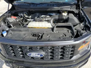 2024 Ford F-150 STX with VIN 1FTEW2KP8RKD25944, listed as a Copart auction lot 47829885 with 17,574 mi miles and Salvage Title. Bid and sale history available at carsss.com. Image 11.