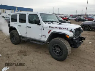 2021 Jeep Wrangler Unlimited Rubicon with VIN 1C4JJXFG3MW863795, listed as a Copart auction lot 86586464 with 18,711 mi miles and Clean Title. Bid and sale history available at carsss.com. Image 4.