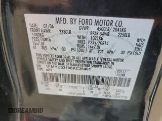 2006 Ford Escape XLT с VIN 1FMYU03166KC36401, выставлен на аукционе Copart как лот 88929295 с пробегом 156 834 миль миль и Списание • Salvage title. История ставок и продаж доступна на DreamBid. Изображение 13.