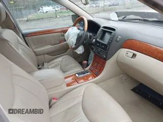 2005 Lexus LS 430 with VIN JTHBN36F255015647, listed as a IAAI auction lot 41863620 with 104,817 mi miles and . Bid and sale history available at DreamBid. Image 5.