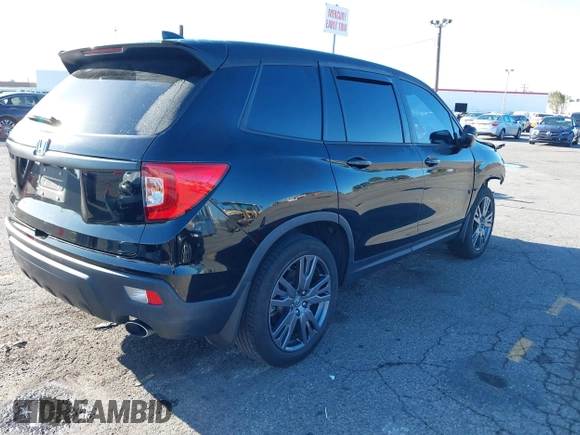 2021 Honda Passport EX-L with VIN 5FNYF7H56MB012736, listed as a IAAI auction lot 41820979 with 47,663 mi miles. Bid and sale history available at carsss.com. Image 4.