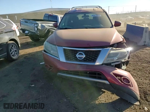 2013 Nissan Pathfinder S with VIN 5N1AR2MM4DC622636, listed as a Copart auction lot 83571654 with 163,700 mi miles and Salvage Title. Bid and sale history available at carsss.com. Image 12.