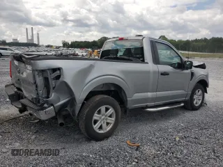 2023 Ford F-150 XL with VIN 1FTMF1C57PKF86630, listed as a Copart auction lot 59172785 with 14,840 mi miles and Salvage title. Bid and sale history available at DreamBid. Image 3.