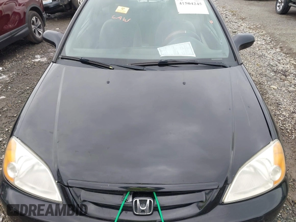 2002 Honda Civic EX with VIN 1HGEM22942L041574, listed as a IAAI auction lot 41504245 with 1 mi miles. Bid and sale history available at carsss.com. Image 10.