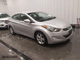 2013 Hyundai Elantra GLS PZEV with VIN 5NPDH4AE1DH445352, listed as a IAAI auction lot 41450395 with 93,248 mi miles. Bid and sale history available at carsss.com. Image 1.