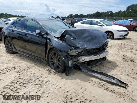 2020 Acura TLX w/A-Spec Pkg with VIN 19UUB1F6XLA010936, listed as a Copart auction lot 60914073 with 0 mi miles. Bid and sale history available at carsss.com. Image 4.