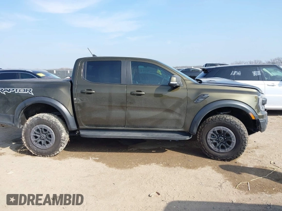 2024 Ford Ranger Raptor with VIN 1FTER4LR4RLE55684, listed as a IAAI auction lot 41527277 with 1,919 mi miles. Bid and sale history available at carsss.com. Image 13.