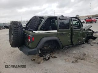 2021 Jeep Wrangler Unlimited Willys with VIN 1C4HJXDM5MW546429, listed as a Copart auction lot 48635325 with 16,353 mi miles and Salvage Title. Bid and sale history available at DreamBid. Image 3.