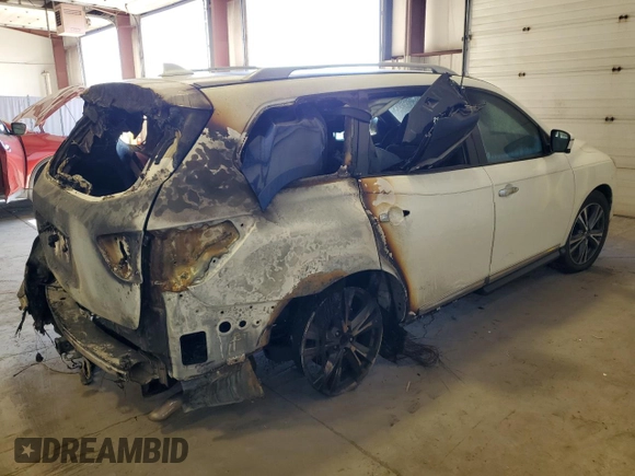 2020 Nissan Pathfinder Platinum with VIN 5N1DR2DM3LC593660, listed as a Copart auction lot 77549734 with 0 mi miles and Salvage Title. Bid and sale history available at carsss.com. Image 3.