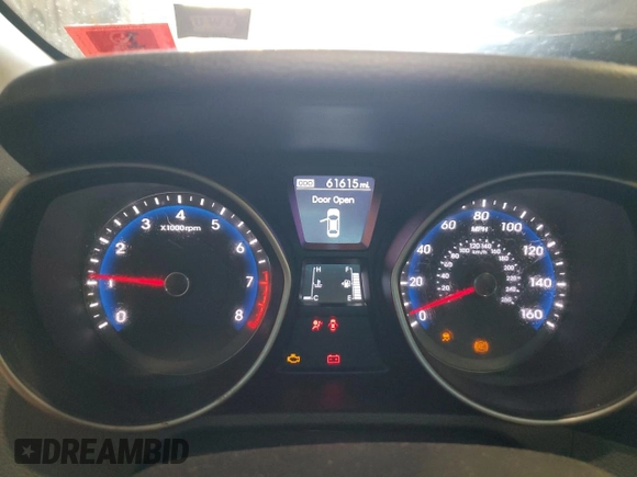 2013 Hyundai Elantra GT with VIN KMHD35LE3DU110905, listed as a Copart auction lot 71251794 with 61,615 mi miles and Salvage Title. Bid and sale history available at carsss.com. Image 9.