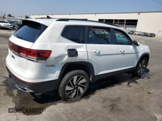 2024 Volkswagen Atlas SE with VIN 1V2WR2CA5RC536517, listed as a Copart auction lot 63795655 with 37,003 mi miles and Clean title. Bid and sale history available at DreamBid. Image 3.