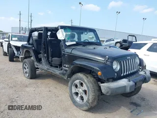 2016 Jeep Wrangler Unlimited Sahara with VIN 1C4BJWEG8GL333876, listed as a IAAI auction lot 42314351 with 163,889 mi miles and . Bid and sale history available at DreamBid. Image 1.