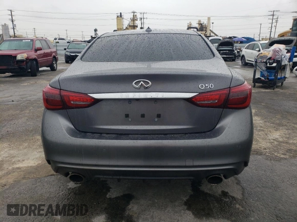 2021 Infiniti Q50 Luxe with VIN JN1EV7BP6MM701895, listed as a Copart auction lot 47854895 with 48,553 mi miles and Salvage title. Bid and sale history available at DreamBid. Image 6.