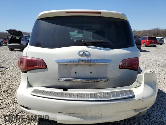 2012 Infiniti QX56 7-passenger with VIN JN8AZ2NE5C9017052, listed as a Copart auction lot 48788315 with 161,824 mi miles and Salvage Title. Bid and sale history available at carsss.com. Image 6.