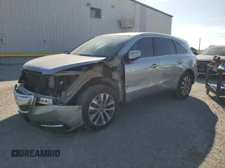 2016 Acura MDX w/Tech with VIN 5FRYD3H43GB015893, listed as a Copart auction lot 89401505 with 125,196 mi miles and Salvage Title. Bid and sale history available at carsss.com. Image 1.
