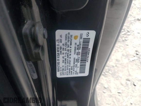 2017 Infiniti Q60 Premium z VIN JN1EV7EK1HM363876, wystawiony jako Copart lot #56001155 z przebiegiem 193 489 mil mil oraz Szkoda całkowita • Salvage title. Historia ofert i sprzedaży dostępna na DreamBid. Obrazek 12.