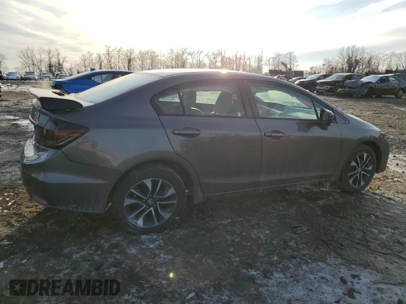 2015 Honda Civic EX with VIN 19XFB2F81FE292688, listed as a Copart auction lot 41737485 with 46,710 mi miles and Salvage Title. Bid and sale history available at carsss.com. Image 3.