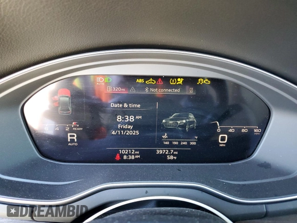 2024 Audi Q5 S line Premium Plus with VIN WA1EABFY9R2051407, listed as a Copart auction lot 52813105 with 10,212 mi miles and Salvage Title. Bid and sale history available at DreamBid. Image 9.