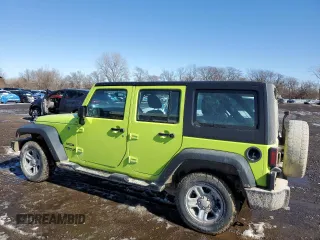 2016 Jeep Wrangler Unlimited Sport RHD with VIN 1C4BJWKG0GL321550, listed as a Copart auction lot 47877395 with 179,573 mi miles and Salvage title. Bid and sale history available at DreamBid. Image 2.