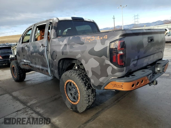 2016 Toyota Tundra 4WD Truck Platinum with VIN 5TFAW5F19GX537967, listed as a Copart auction lot 46597485 with 50,466 mi miles and Salvage Title. Bid and sale history available at carsss.com. Image 2.