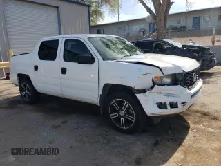 2013 Honda Ridgeline Sport with VIN 5FPYK1F71DB005942, listed as a Copart auction lot 53693385 with 182,385 mi miles and Salvage title. Bid and sale history available at DreamBid. Image 4.