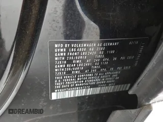 2016 Volkswagen Tiguan R-Line с VIN WVGAV7AX6GW587270, выставлен на аукционе IAAI как лот 42733875 с пробегом Не указан миль и . История ставок и продаж доступна на DreamBid. Изображение 9.