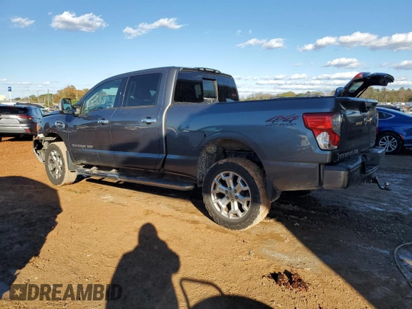2017 Nissan Titan XD SL with VIN 1N6AA1F46HN502041, listed as a Copart auction lot 81795114 with 109,176 mi miles and Salvage Title. Bid and sale history available at carsss.com. Image 2.