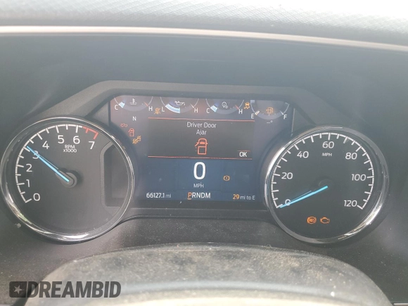 2021 Ford F-150 XL with VIN 1FTFW1E8XMFC22903, listed as a Copart auction lot 57840855 with 66,127 mi miles and Salvage title. Bid and sale history available at DreamBid. Image 9.