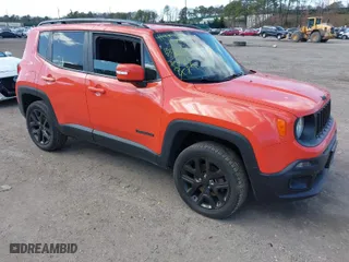 2018 Jeep Renegade Latitude with VIN ZACCJBBB3JPH30968, listed as a IAAI auction lot 41984209 with 106,338 mi miles. Bid and sale history available at carsss.com. Image 1.