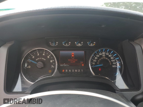 2013 Ford F-150 XL with VIN 1FTFW1EF9DKE66144, listed as a Copart auction lot 58134795 with 150,726 mi miles and Salvage title. Bid and sale history available at DreamBid. Image 9.