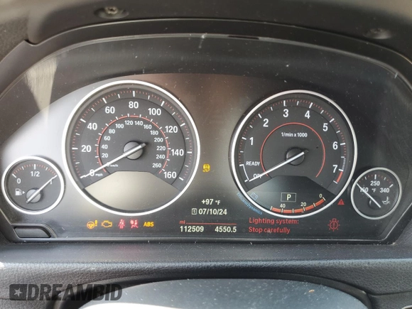 2018 BMW 3 Series 340i xDrive with VIN WBA8Y3C50JG451200, listed as a Copart auction lot 62639334 with 112,509 mi miles and Salvage Title. Bid and sale history available at carsss.com. Image 9.