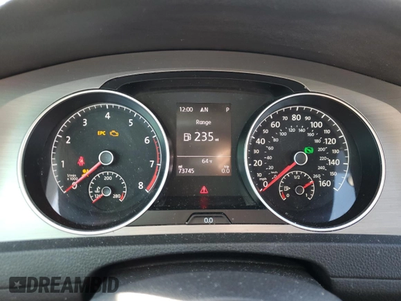 2015 Volkswagen Golf SportWagen TSI SE with VIN 3VWC17AU7FM500969, listed as a Copart auction lot 41216044 with 73,745 mi miles. Bid and sale history available at carsss.com. Image 9.