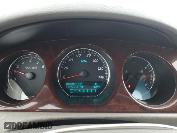 2008 Buick Lucerne CXL with VIN 1G4HD57278U145225, listed as a Copart auction lot 51953405 with 179,770 mi miles and Salvage Title. Bid and sale history available at DreamBid. Image 9.
