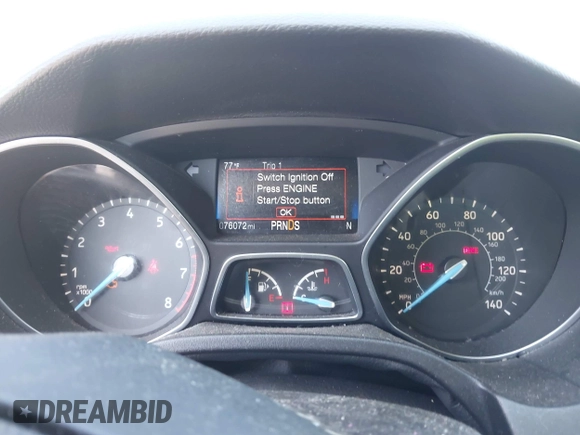 2016 Ford Focus Titanium with VIN 1FADP3N23GL231613, listed as a IAAI auction lot 42645683 with 76,072 mi miles and . Bid and sale history available at DreamBid. Image 7.