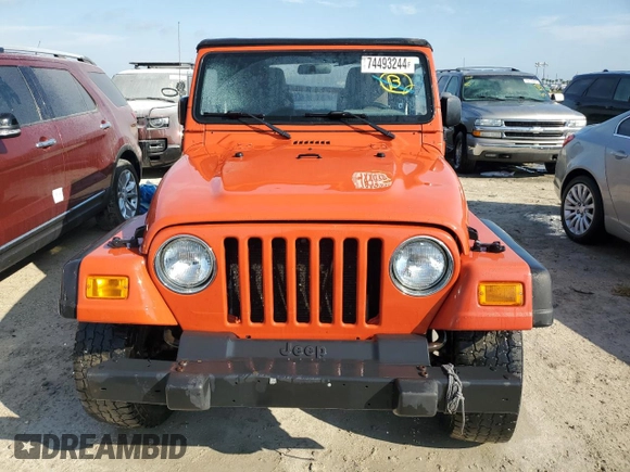 2006 Jeep Wrangler SE with VIN 1J4FA29126P786442, listed as a Copart auction lot 74493244 with 223,884 mi miles and Non Repairable. Bid and sale history available at carsss.com. Image 5.