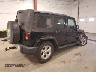 2015 Jeep Wrangler Unlimited Sahara with VIN 1C4BJWEG5FL611521, listed as a Copart auction lot 50609985 with 207,473 mi miles and Salvage Title. Bid and sale history available at carsss.com. Image 3.