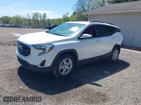 2019 GMC Terrain SLE with VIN 3GKALMEV7KL367026, listed as a IAAI auction lot 42151982 with 64,388 mi miles. Bid and sale history available at carsss.com. Image 2.