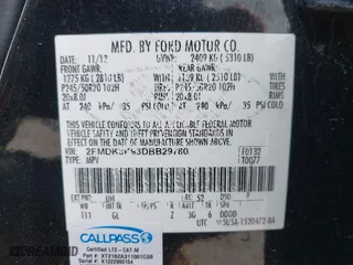 2013 Ford Edge Limited with VIN 2FMDK3K93DBB29780, listed as a IAAI auction lot 41937186 with 182,909 mi miles. Bid and sale history available at carsss.com. Image 9.