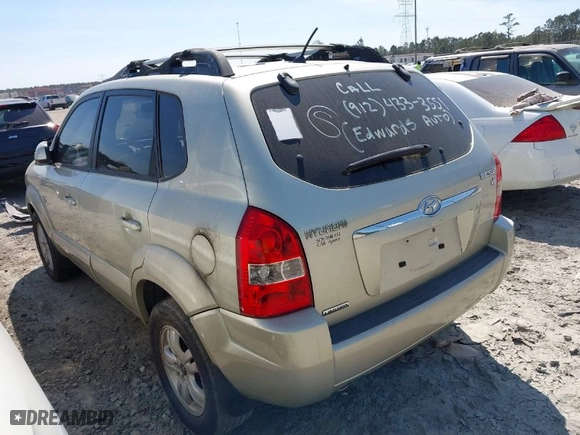 2008 Hyundai Tucson SE with VIN KM8JN12D28U812458, listed as a IAAI auction lot 41863046 with NaN miles. Bid and sale history available at carsss.com. Image 3.