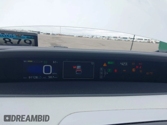 2016 Toyota Prius Two with VIN JTDKBRFU8G3502202, listed as a IAAI auction lot 42081688 with 91,128 mi miles and . Bid and sale history available at DreamBid. Image 7.