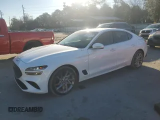 2022 Genesis G70 2.0T with VIN KMTG34TA0NU086204, listed as a Copart auction lot 46270175 with 61,331 mi miles and Salvage Title. Bid and sale history available at DreamBid. Image 1.