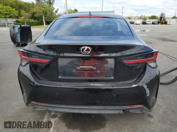 2020 Lexus RC 300 with VIN JTHD85EC5L5005646, listed as a Copart auction lot 55617555 with 29,804 mi miles and Non repairable. Bid and sale history available at DreamBid. Image 6.