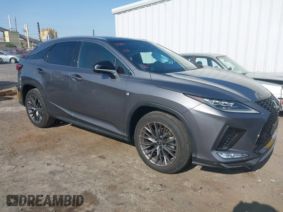2022 Lexus RX 350 F Sport with VIN 2T2YZMDA5NC311726, listed as a IAAI auction lot 42451167 with 28,304 mi miles and . Bid and sale history available at DreamBid. Image 1.