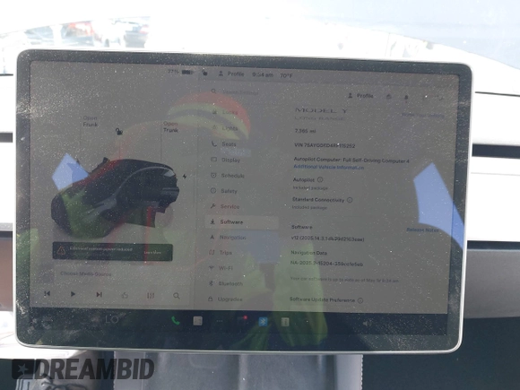 2024 Tesla Model Y z VIN 7SAYGDED4RF115252, wystawiony jako IAAI lot #42302658 z przebiegiem 7 365 mil mil oraz . Historia ofert i sprzedaży dostępna na DreamBid. Obrazek 18.