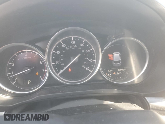 2020 Mazda CX-5 Touring with VIN JM3KFACM9L0733719, listed as a Copart auction lot 48695555 with 93,092 mi miles and Salvage Title. Bid and sale history available at carsss.com. Image 9.