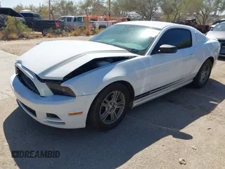 2014 Ford Mustang V6 with VIN 1ZVBP8AM0E5268865, listed as a IAAI auction lot 41884812 with 128,977 mi miles. Bid and sale history available at carsss.com. Image 17.