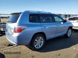 2009 Toyota Highlander Hybrid with VIN JTEEW41A792029155, listed as a Copart auction lot 81242524 with 184,839 mi miles and Salvage Title. Bid and sale history available at carsss.com. Image 3.